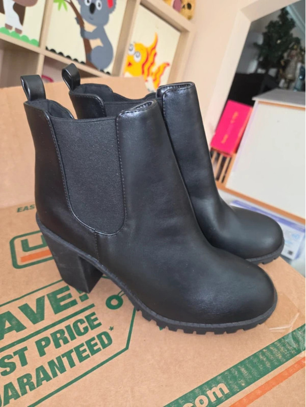 Black boots size 11